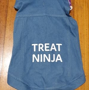 Dog Jacket Treat Ninja Slogan - Warm - New+ Tag